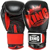 Перчатки для бокса кожаные TOP KING TK0363 12-14унций (Черный-красный)