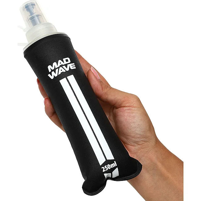 Спортивная бутылка для воды
 мягкая складная портативная MADWAVE
 M1393065 250мл (Синий)