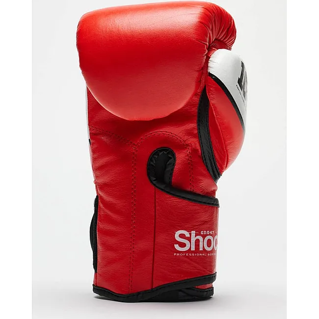 Боксерские перчатки Leone GN047 SHOCK Red (бинты 4 м. в комплекте)