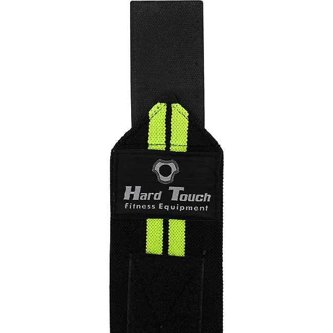 Кистевые бинты для жима
 HARD TOUCH TA-4695 2штуки (Черный-салатовый)
