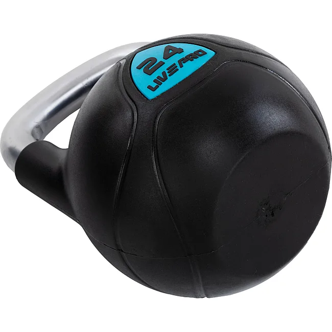 Цельная гиря с полиуретановым покрытием LiveUp LP8040-24 вес 24кг