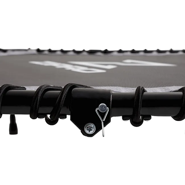 Батут для фитнеса Zipro Fitness с перилами 4,5 фута 130 см черный