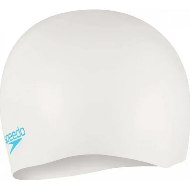 Детская шапочка для плавания Speedo PLAIN MOUD SILC CAP JF/JM/JU белый