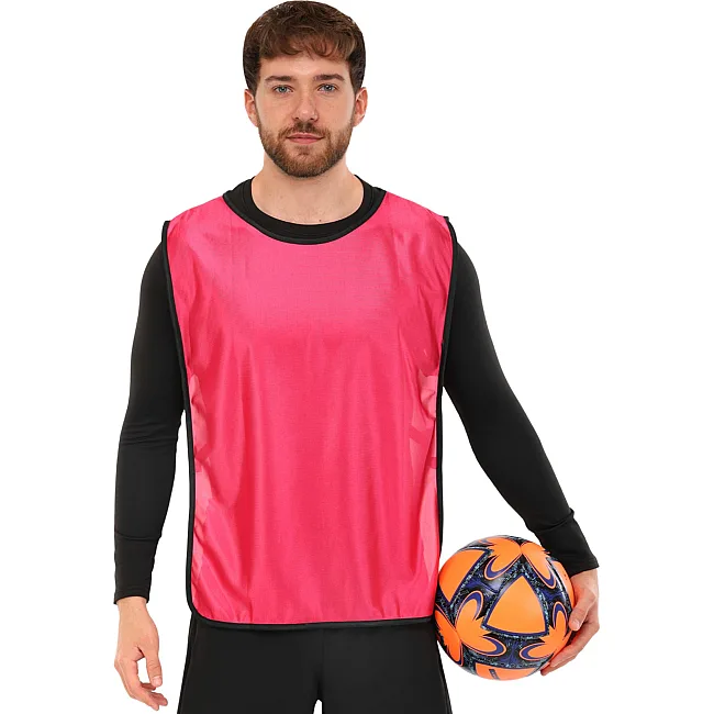 Манишка спортивная игровая с резинкой SP-SPORT CO-4000 (Малиновый)