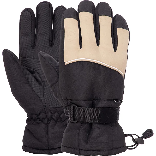 Перчатки для лыж и сноуборда мужские MARUTEX AG-903 (Черный-серый)