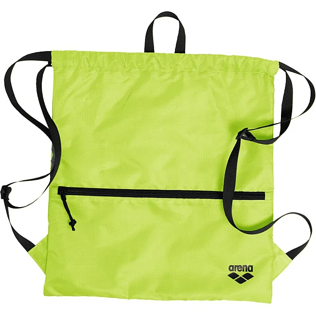 Рюкзак-мешок Arena RIPSTOP RUCKSACK 15L черный, салатовый 46x34 см