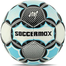 Футбольный мяч SOCCERMAX CRYSTAL FB-7997 №5 PU (Белый-голубой)