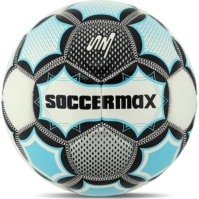 Футбольный мяч SOCCERMAX CRYSTAL FB-7997 №5 PU (Белый-голубой)
