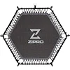 Батут для фитнеса Zipro Fitness с перилами 4,5 фута 130 см черный