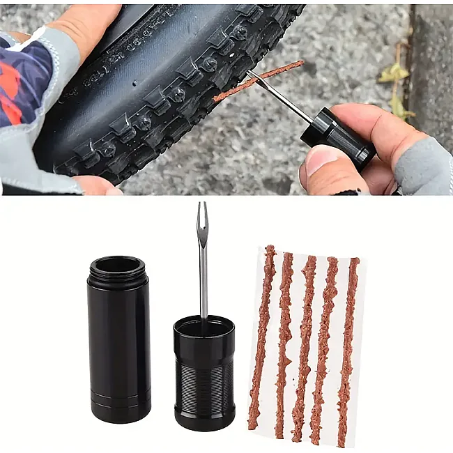 Ремкомплект для бескамерки Peaty's Holeshot Tubeless Puncture Plugger Kit, Black