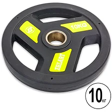 Млинець для штанги поліуретановий ZELART TA-5344-10 51мм 10кг