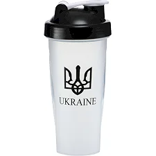Шейкер для спортивного питания SP-SPORT UKRAINE FI-9931 600мл (Прозрачный-черный)