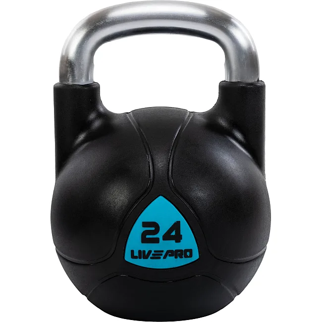 Цельная гиря с полиуретановым покрытием LiveUp LP8040-24 вес 24кг