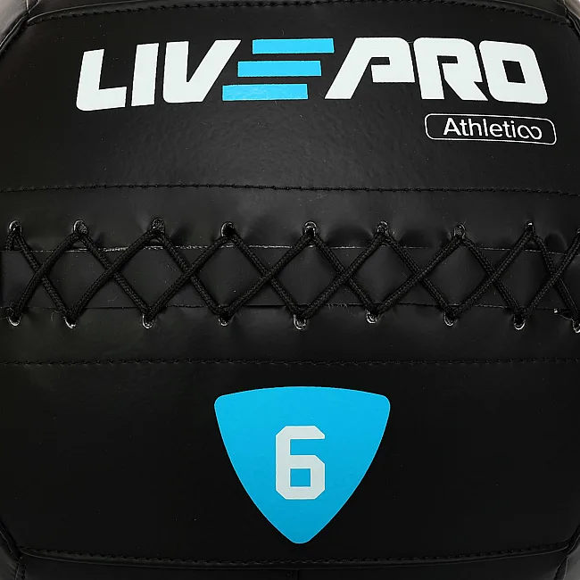 М'яч набивний медичний для кросфіту WALL BALL LiveUp LP8103-6 6кг