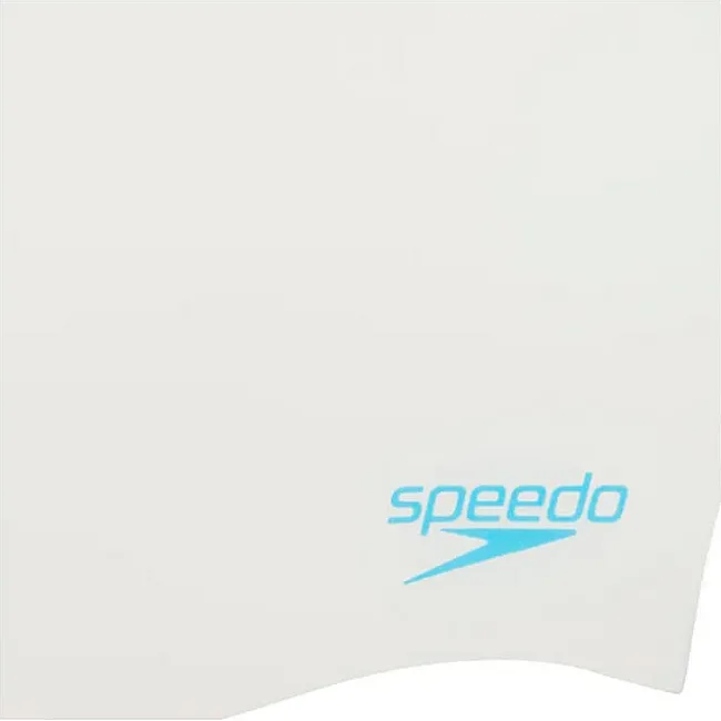 Детская шапочка для плавания Speedo PLAIN MOUD SILC CAP JF/JM/JU белый