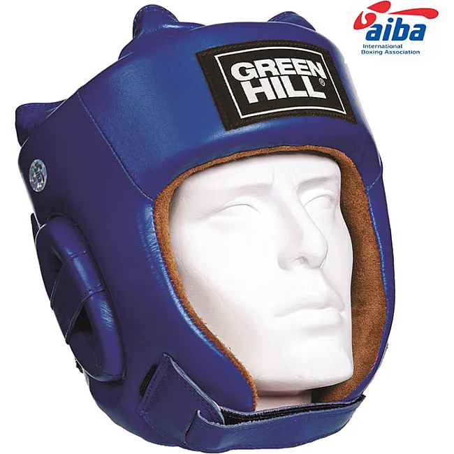Боксерський шолом Green Hill Five Star AIBA (Синій)