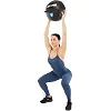 М'яч набивний медичний для кросфіту WALL BALL LiveUp LP8103-6 6кг