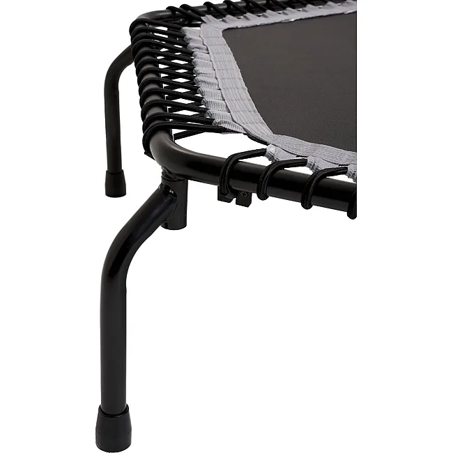 Батут для фитнеса Zipro Fitness с перилами 4,5 фута 130 см черный