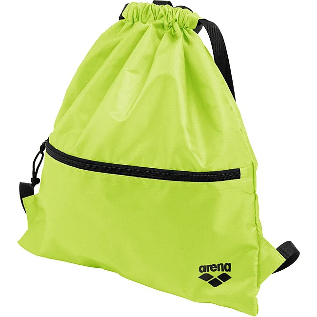 Рюкзак-мешок Arena RIPSTOP RUCKSACK 15L черный, салатовый 46x34 см