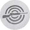 Жетон-наклейка на медаль на медаль или кубок ø25мм SP-SPORT Стрельба 25-0005 (Серебряный) Жетон-наклейка на медаль на медаль или кубок ø25мм SP-SPORT Стрельба 25-0005 (Серебряный)
