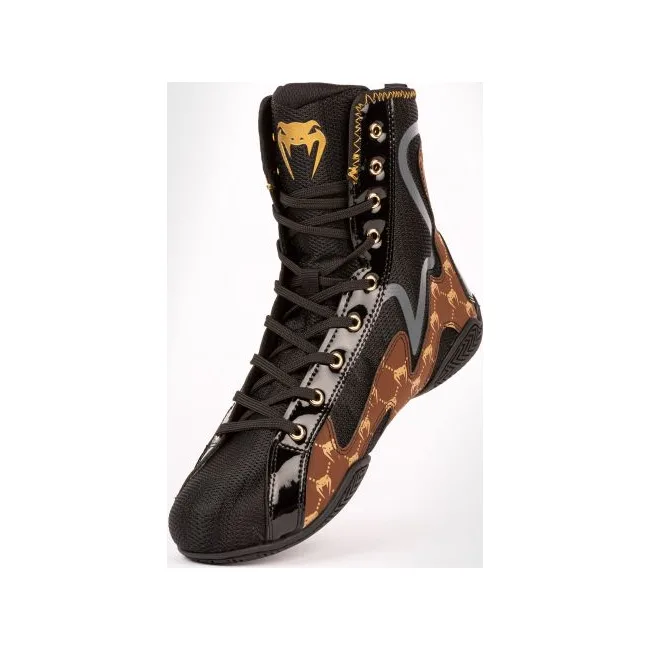 Боксерки для бокса VENUM Elite Evo Monogram Black Brown