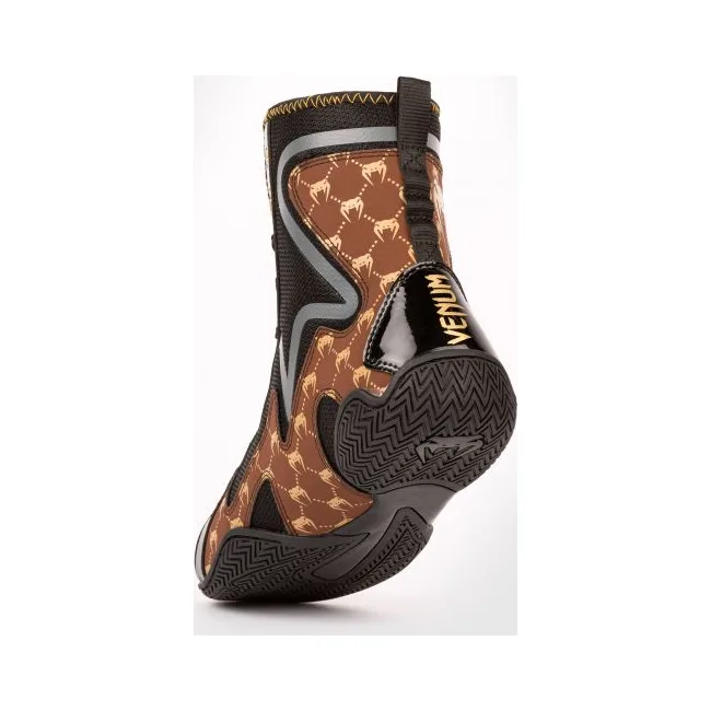 Боксерки для бокса VENUM Elite Evo Monogram Black Brown