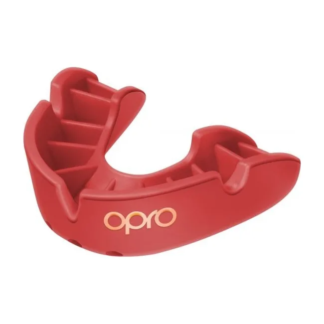 Боксерская капа OPRO Bronze взрослая (возраст 11+) Red