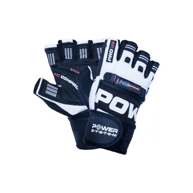 Фитнес перчатки POWER SYSTEM PS-2700 No Compromise Black/White