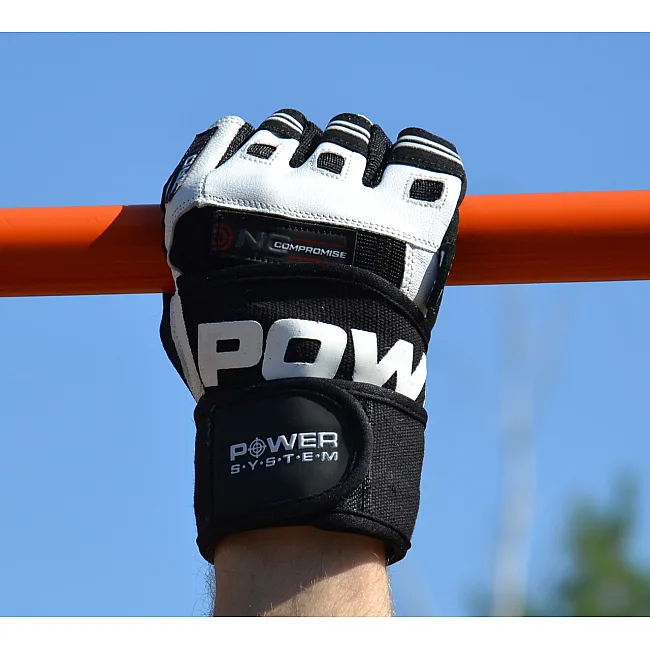 Фитнес перчатки POWER SYSTEM PS-2700 No Compromise Black/White