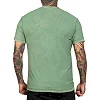 Футболка мужская AFFLICTION Dakota Fire Reversible Tee Oil Green Lava Wash