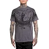 Футболка мужская AFFLICTION River Styx Charcoal Lava Wash
