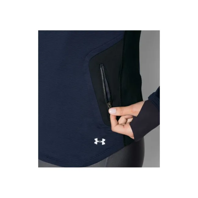 Жіноча спортивна кофта Under Armour Threadborne Balaclava Hoodie Midnight Navy