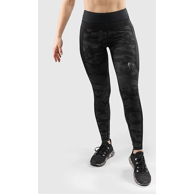 Жіночі штани Venum Defender Leggings Black Black