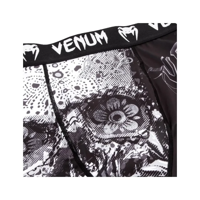 Компрессионные шорты VENUM Santa Muerte 3.0 Black White