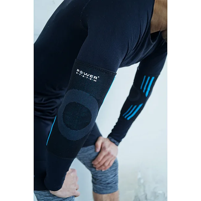 Налокотники для поддержки POWER SYSTEM PS-6020 Evo Black/Blue (пара)