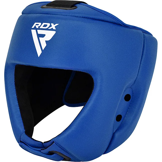 Шлем для бокса RDX с лицензией IBA Approved For Amateur Competition Blue