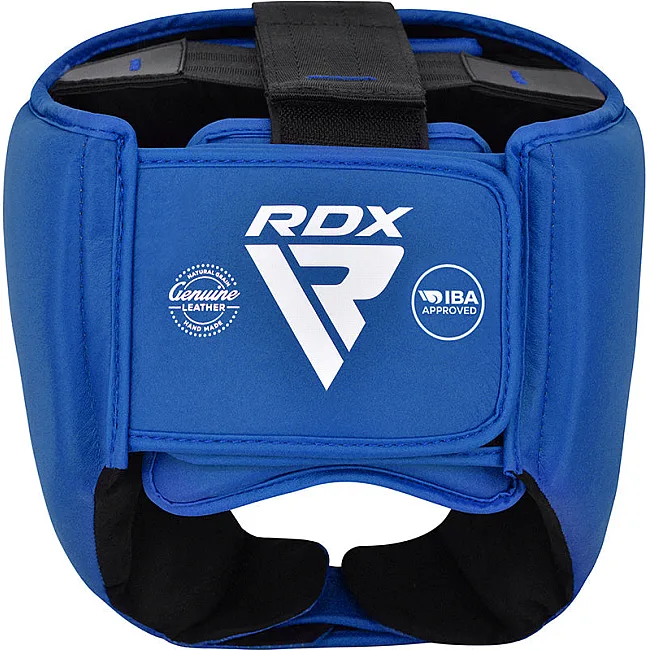 Шлем для бокса RDX с лицензией IBA Approved For Amateur Competition Blue