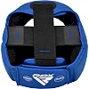 Шлем для бокса RDX с лицензией IBA Approved For Amateur Competition Blue