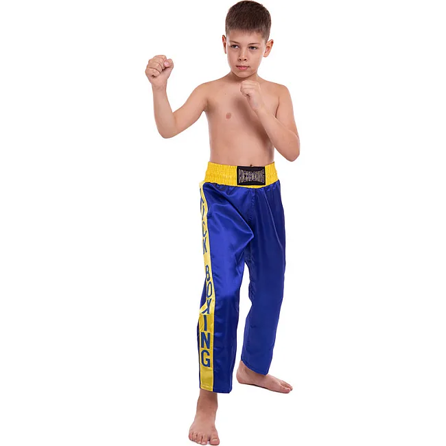 Штаны для кикбоксинга детские MATSA KICKBOXING MA-6736