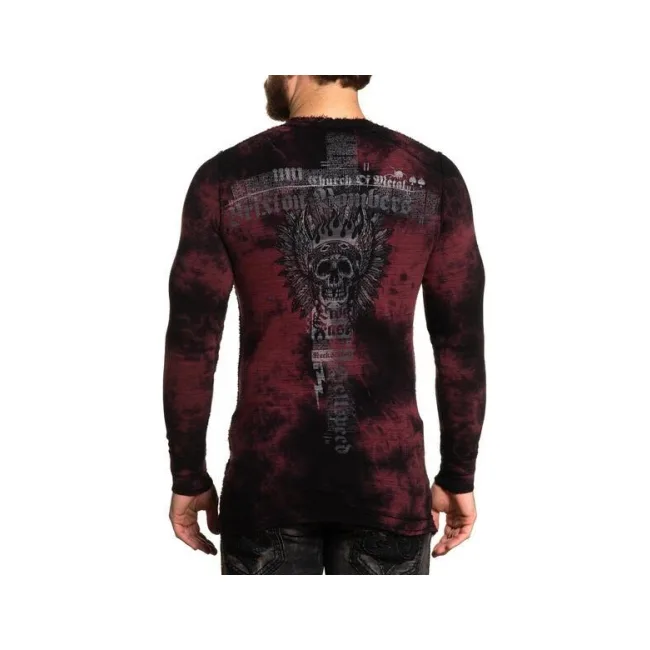 Термалка AFFLICTION Wind Speed Burgundy Crystal Black