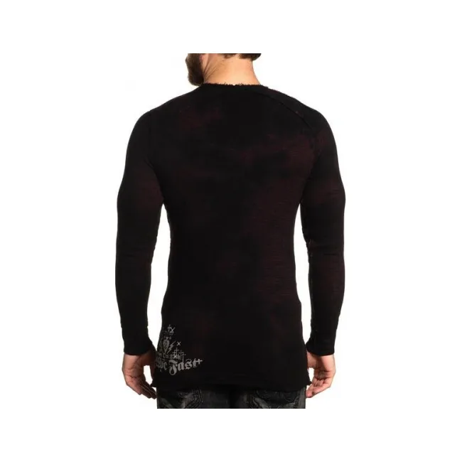 Термалка AFFLICTION Wind Speed Burgundy Crystal Black