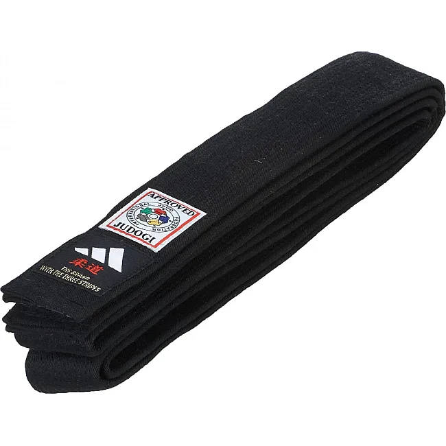 Пояс для дзюдо Adidas ELITE IJF with KANJI OPTION (чорний-білий) adiB242J