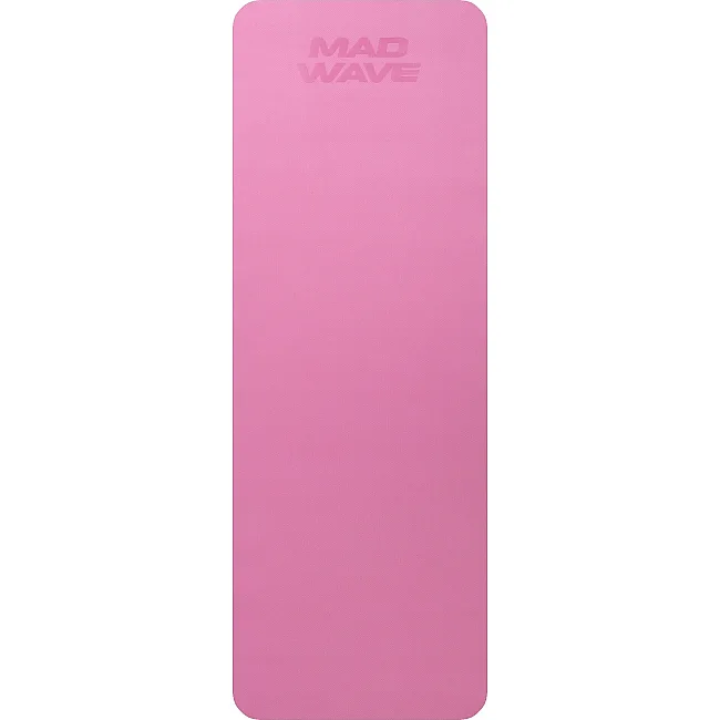 Коврик для йоги и фитнеса TPE MADWAVE M137002 (Черный-розовый)