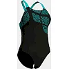 Купальник закрытый для женщин Arena KIKKO SWIMSUIT SWIM PRO BACK черный, бирюзовый (для женщин)