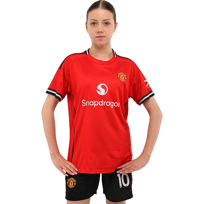 Футбольна форма дитяча із символікою клубу MANCHESTER UNITED домашня 2026 SP-SPORT CO-7346 20-30 (Червоний-чорний)