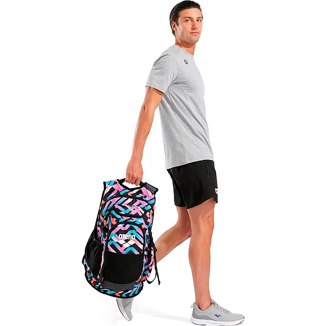 Рюкзак Arena ALL SET BACKPACK AO 45L розовый, голубой, черный 55 х 38 х 28 см