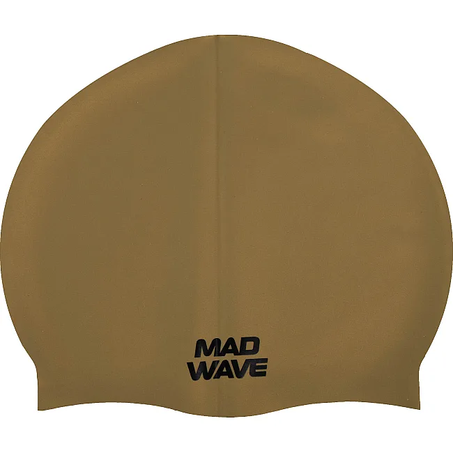 Шапочка для бассейна силиконовая для взрослых MADWAVE Chlore №5 M055462 (Золотой)