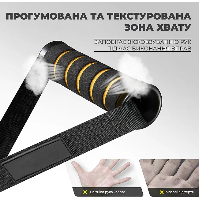 Ручки для тяги PowerPlay PP_4410 с карабинами 2 шт.