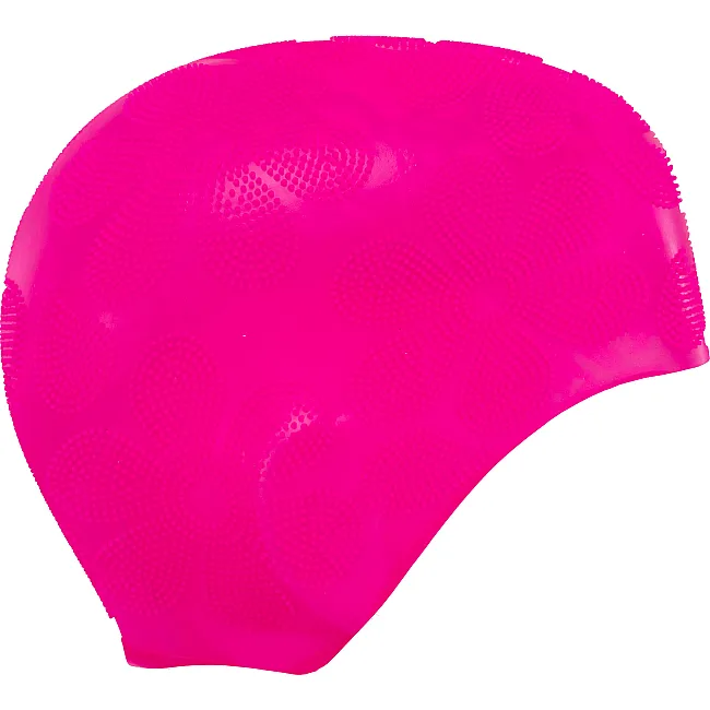 Шапочка для бассейна силиконовая на длинные волосы SP-SPORT ACTIFY FLOWER PL-0785 (Белый)
