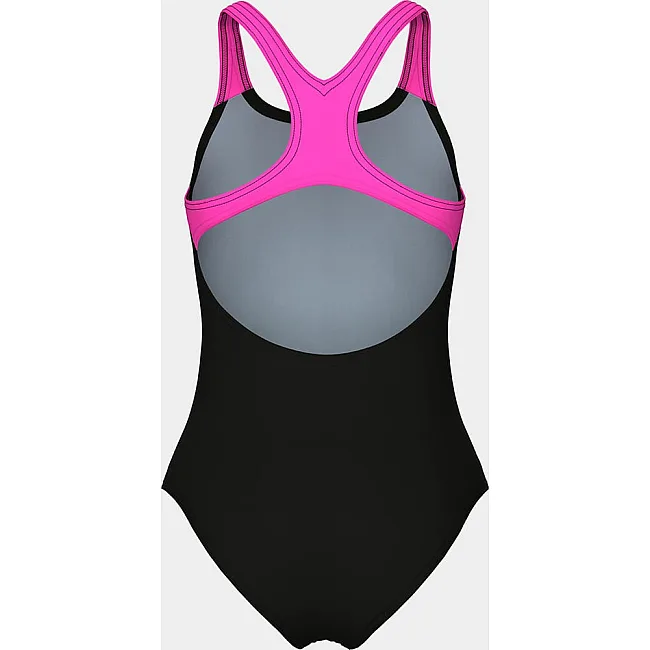 Купальник закрытый для девочек Arena DOTS SWIMSUIT SWIM PRO BACK черный, розовый (для детей)